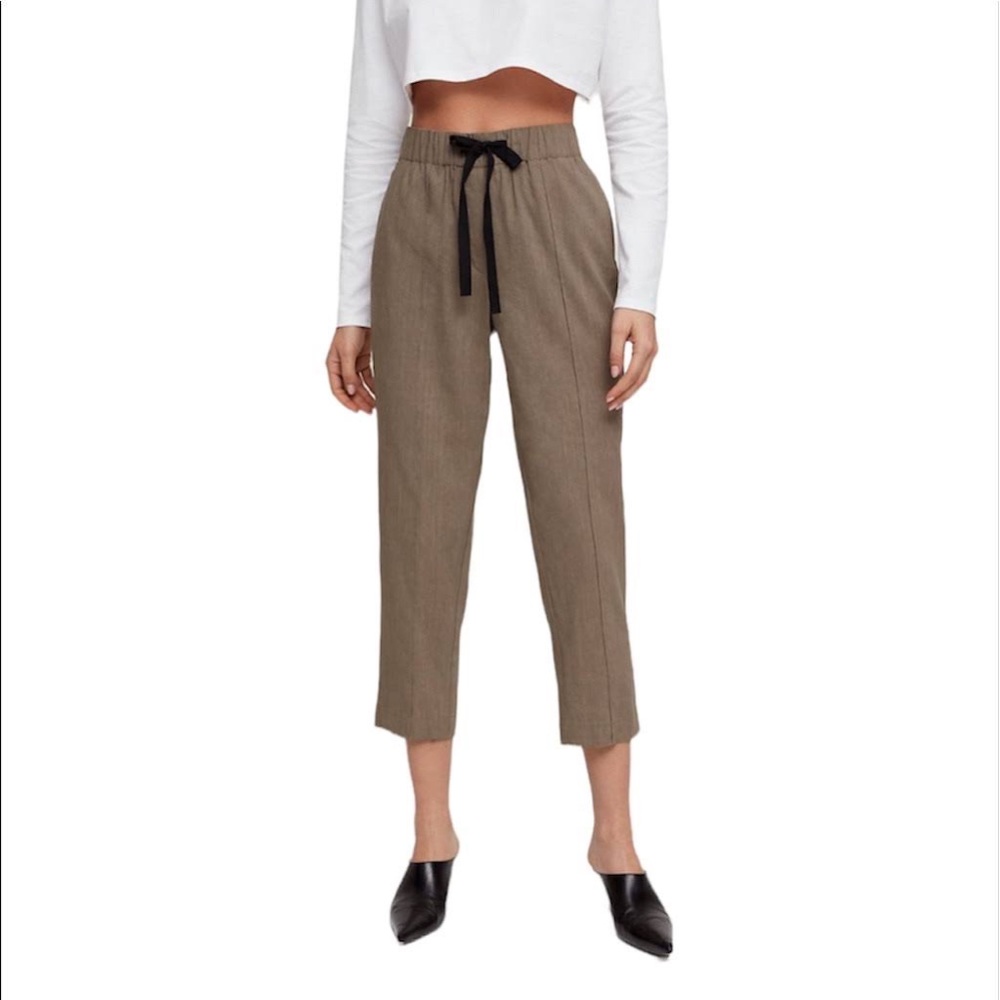 Aritzia Babaton Errol Linen Pants - Size M